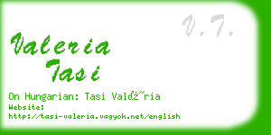 valeria tasi business card